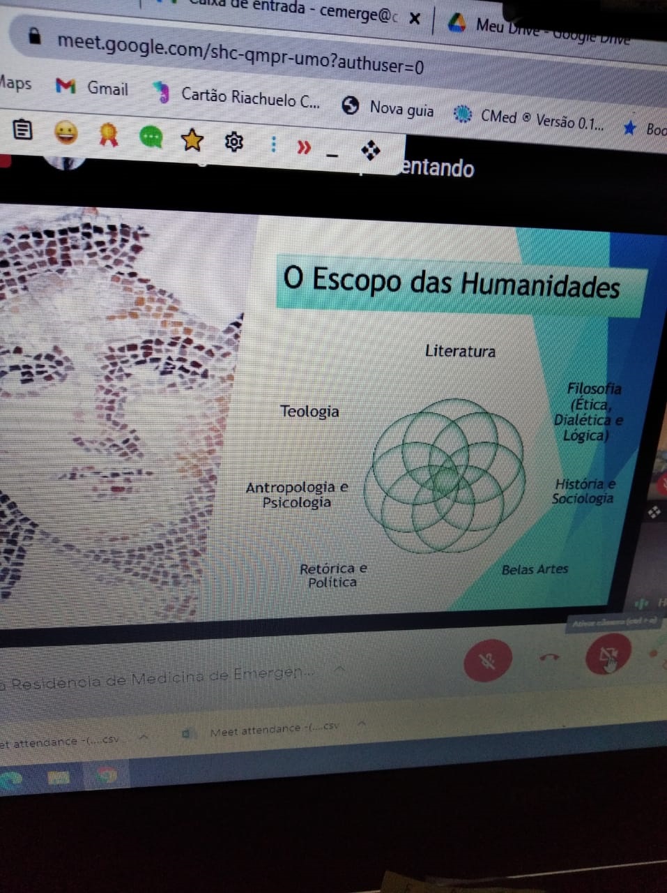 Aula na Residência de Medicina de Emergência