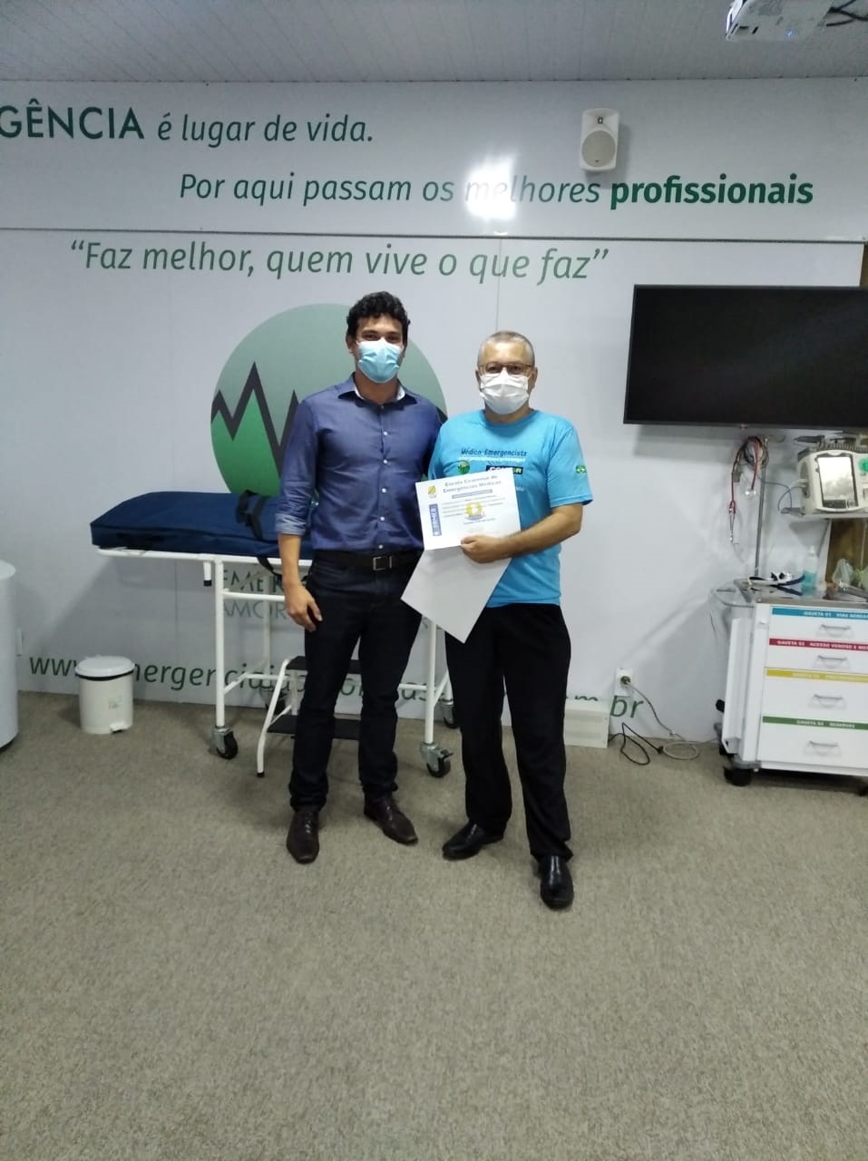 Aula na Residência de Medicina de Emergência